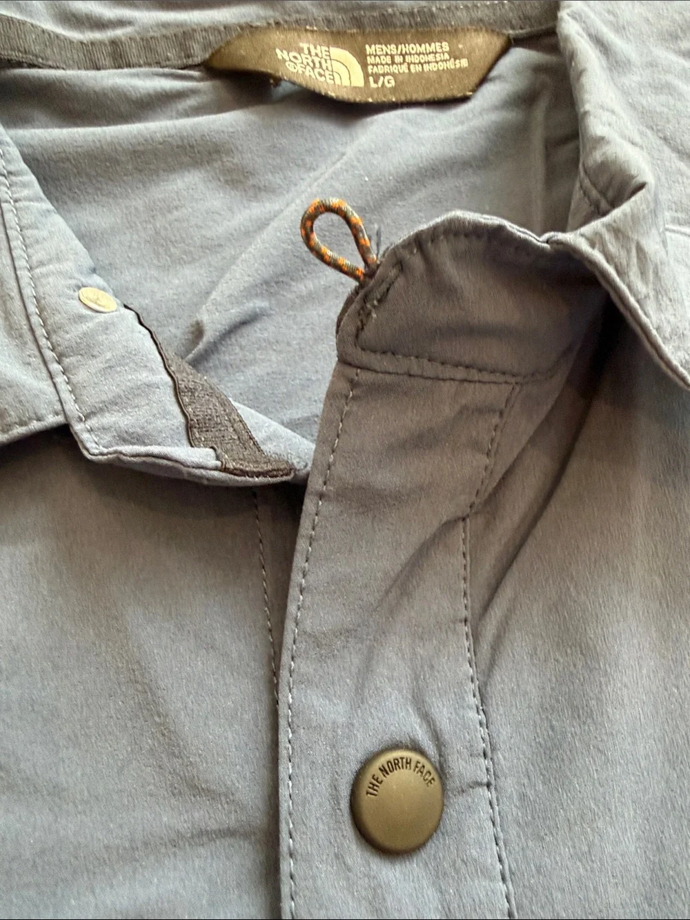 The North Face Men’s Blue Short Sleeve Button-Down Shirt